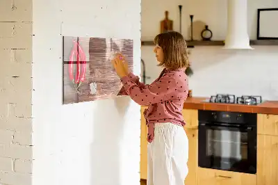 Schreibmagnettafel mit Chilischoten-Motiv
