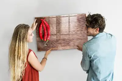 Schreibmagnettafel mit Chilischoten-Motiv