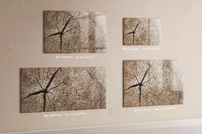 Beschreibbare Magnettafel aus altem Holzstamm