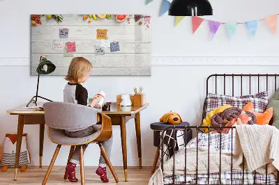 Schreib-Magnettafel mit Motiv Früchte auf dem Tisch