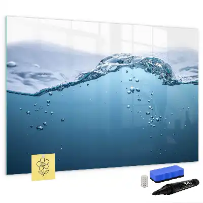 Schreib-Magnettafel mit Motiv Nahaufnahme von Wasser