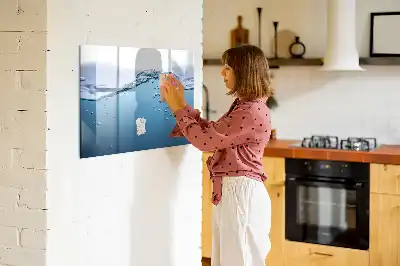 Schreib-Magnettafel mit Motiv Nahaufnahme von Wasser