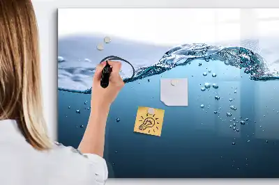 Schreib-Magnettafel mit Motiv Nahaufnahme von Wasser