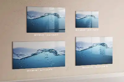Schreib-Magnettafel mit Motiv Nahaufnahme von Wasser