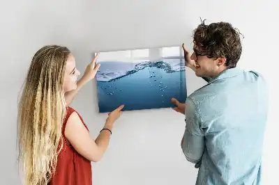 Schreib-Magnettafel mit Motiv Nahaufnahme von Wasser