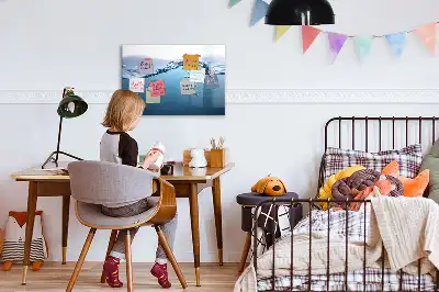 Schreib-Magnettafel mit Motiv Nahaufnahme von Wasser