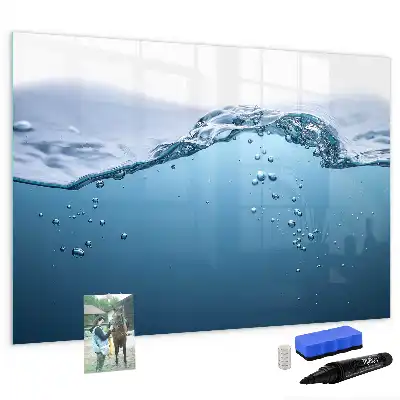 Schreib-Magnettafel mit Motiv Nahaufnahme von Wasser