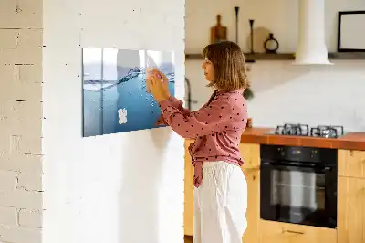 Schreib-Magnettafel mit Motiv Nahaufnahme von Wasser