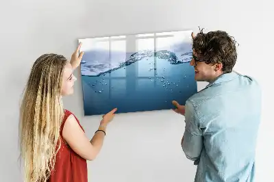 Schreib-Magnettafel mit Motiv Nahaufnahme von Wasser