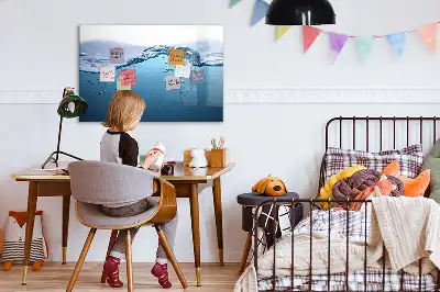Schreib-Magnettafel mit Motiv Nahaufnahme von Wasser