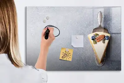 Schreib-Magnettafel in Tortenstück-Form