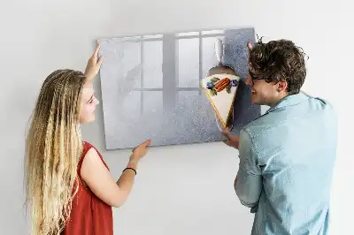 Schreib-Magnettafel in Tortenstück-Form
