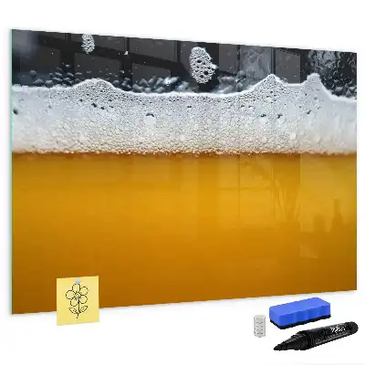 Bierzapfhahn mit beschreibbarer Magnettafel