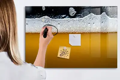 Bierzapfhahn mit beschreibbarer Magnettafel