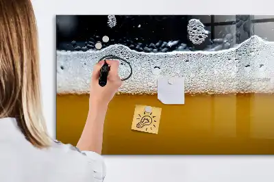 Bierzapfhahn mit beschreibbarer Magnettafel