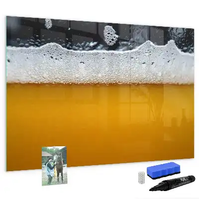 Bierzapfhahn mit beschreibbarer Magnettafel