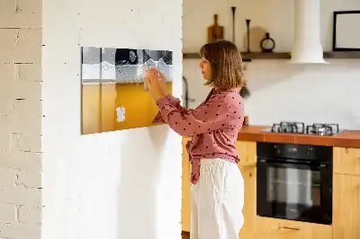 Bierzapfhahn mit beschreibbarer Magnettafel
