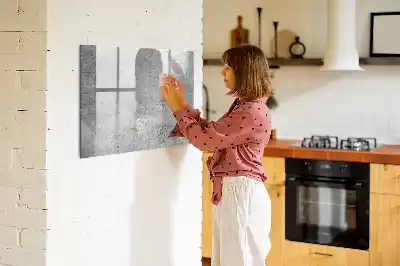 Schreib-Magnettafel für rauhe Wände
