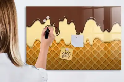 Schreib-Magnettafel Motiv Eis