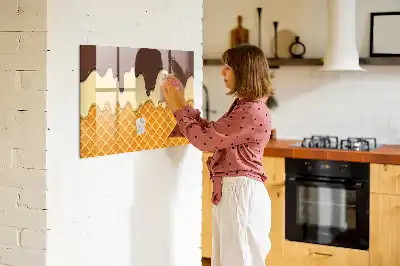Schreib-Magnettafel Motiv Eis