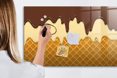 Schreib-Magnettafel Motiv Eis