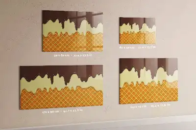 Schreib-Magnettafel Motiv Eis