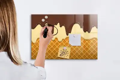 Schreib-Magnettafel Motiv Eis