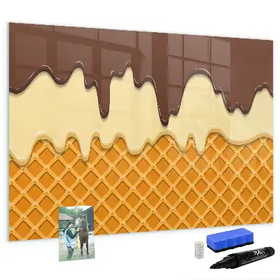 Schreib-Magnettafel Motiv Eis