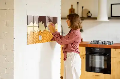 Schreib-Magnettafel Motiv Eis