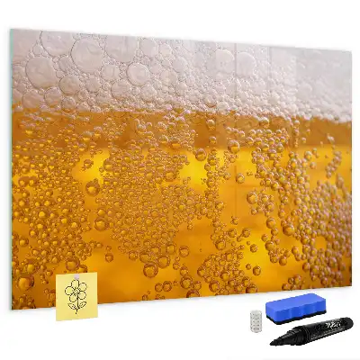 Beschreibbare Magnettafel in Bier-Optik