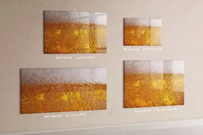 Beschreibbare Magnettafel in Bier-Optik