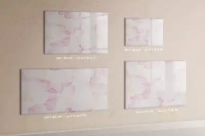 Magnetische Schreibtafel mit Aquarell-Blütenblättern