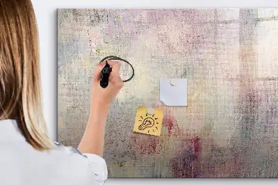 Beschreibbare Magnettafel mit abstraktem Gemälde