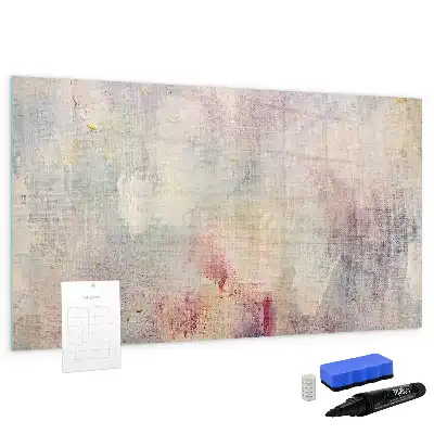 Beschreibbare Magnettafel mit abstraktem Gemälde