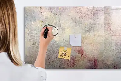 Beschreibbare Magnettafel mit abstraktem Gemälde