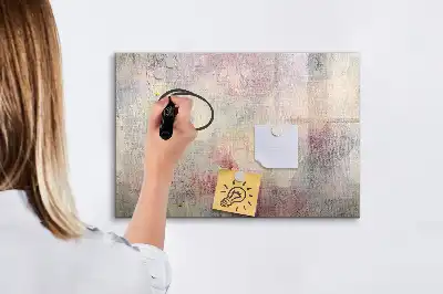 Beschreibbare Magnettafel mit abstraktem Gemälde