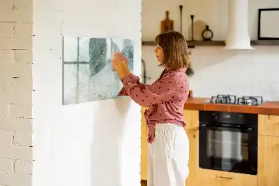 Schreib-Magnettafel mit Marmoroberfläche