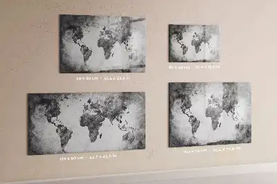 Beschreibbare Weltkarte als Magnettafel beschreibbare magnetische Wanddekoration