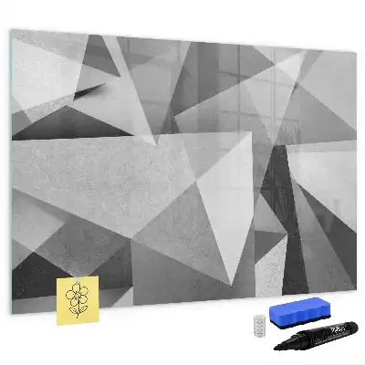 Schreib-Magnettafel mit 3D-Abstraktion