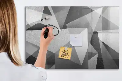 Schreib-Magnettafel mit 3D-Abstraktion