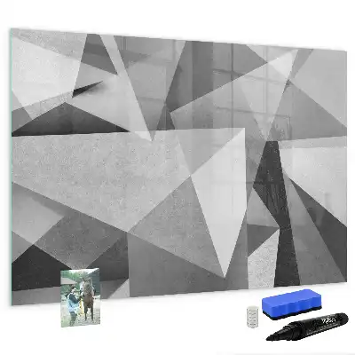Schreib-Magnettafel mit 3D-Abstraktion