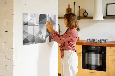 Schreib-Magnettafel mit 3D-Abstraktion