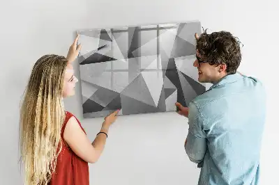 Schreib-Magnettafel mit 3D-Abstraktion