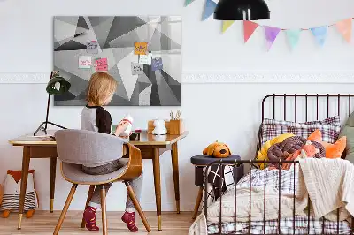 Schreib-Magnettafel mit 3D-Abstraktion
