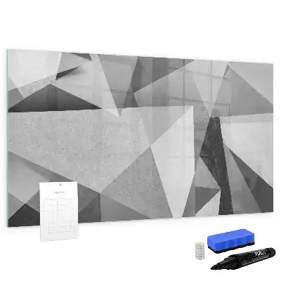 Schreib-Magnettafel mit 3D-Abstraktion