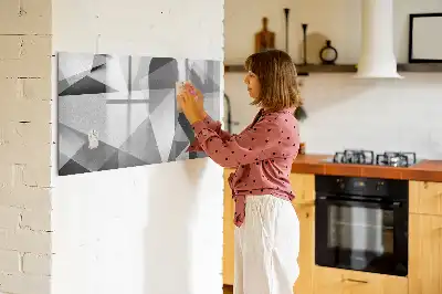 Schreib-Magnettafel mit 3D-Abstraktion