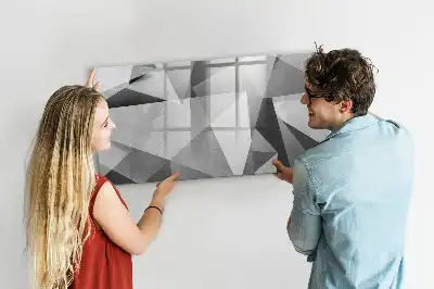 Schreib-Magnettafel mit 3D-Abstraktion