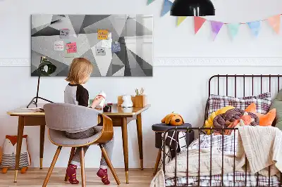 Schreib-Magnettafel mit 3D-Abstraktion