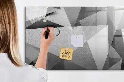 Schreib-Magnettafel mit 3D-Abstraktion