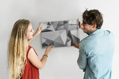 Schreib-Magnettafel mit 3D-Abstraktion